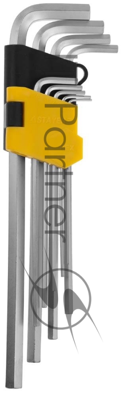 Набор STAYER MASTER 2741-H9 длинные.сатинированное покрытие.пластик.держатель.HEX 1.5-10мм.9 пред