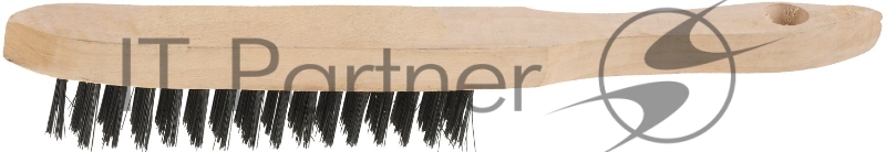 Щетка STAYER MASTER проволочная стальная с деревянной ручкой, 6 рядов 35020-6