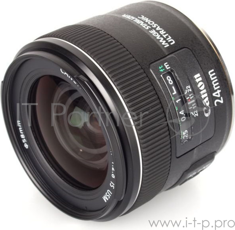 Объектив Canon EF IS USM (5345B005) 24мм F/2.8 черный