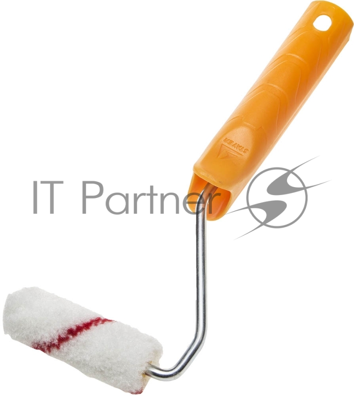 Мини-валик STAYER MASTER NYLON ПОЛИАМИД малярный в сборе, ворс 8мм, бюгель 6мм, 15x70мм 03-0506-07_z01