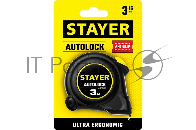 Рулетка Stayer АutoLock 3м / 16мм с автостопом 2-34126-03-16_z02