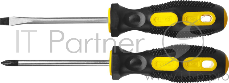 Набор STAYER MASTER 2513-H2_z01 слесарные.двухкомп рукоятка.магнитный наконечник.2 / 6мм-100мм.2шт