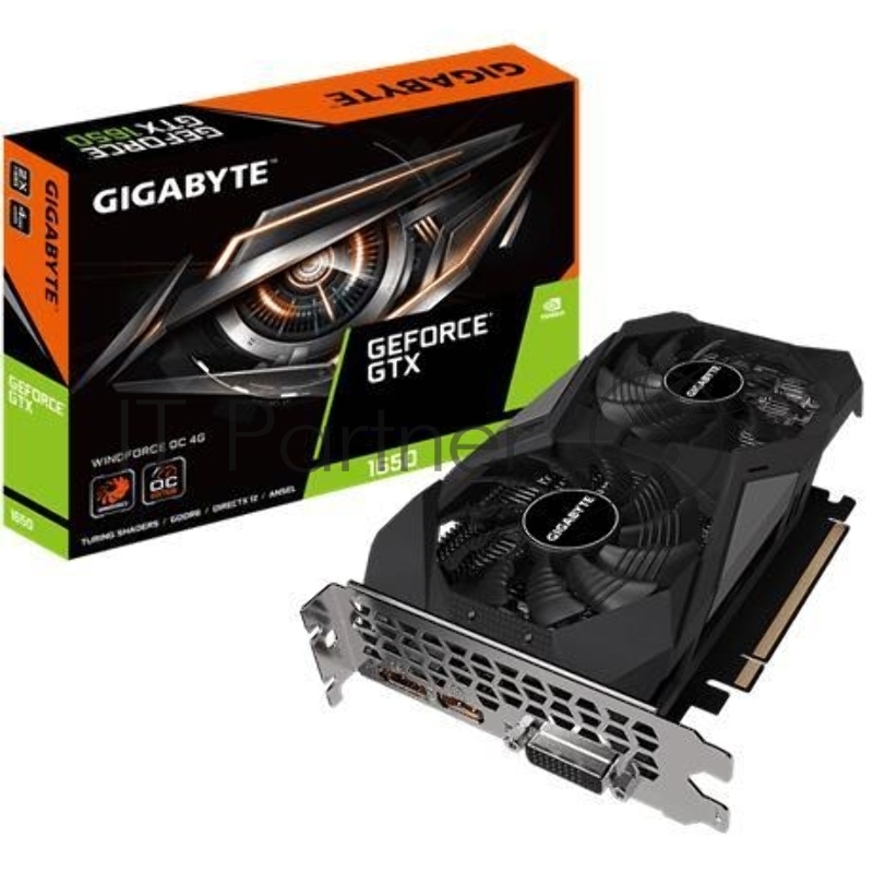 Видеокарта Gigabyte PCI-E GV-N1656WF2OC-4GD nVidia GeForce GTX 1650 4096Mb 128bit GDDR6 1665/8002/HDMIx2/DPx1/HDCP Ret