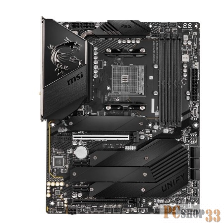 MEG B550 UNIFY, Socket AM4, AMD® B550, 2xDDR4-5100, HDMI, 2xPCI-Ex16x, 2xPCI-Ex1x, 6xSATA3(RAID 0/1/10), 4xM.2, 8 Ch Audio, 2.5GLan, Wi-Fi 6 AX200, (