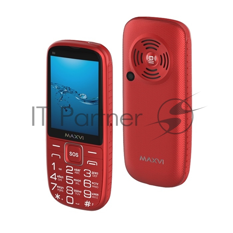 Мобильный телефон Maxvi B9 red