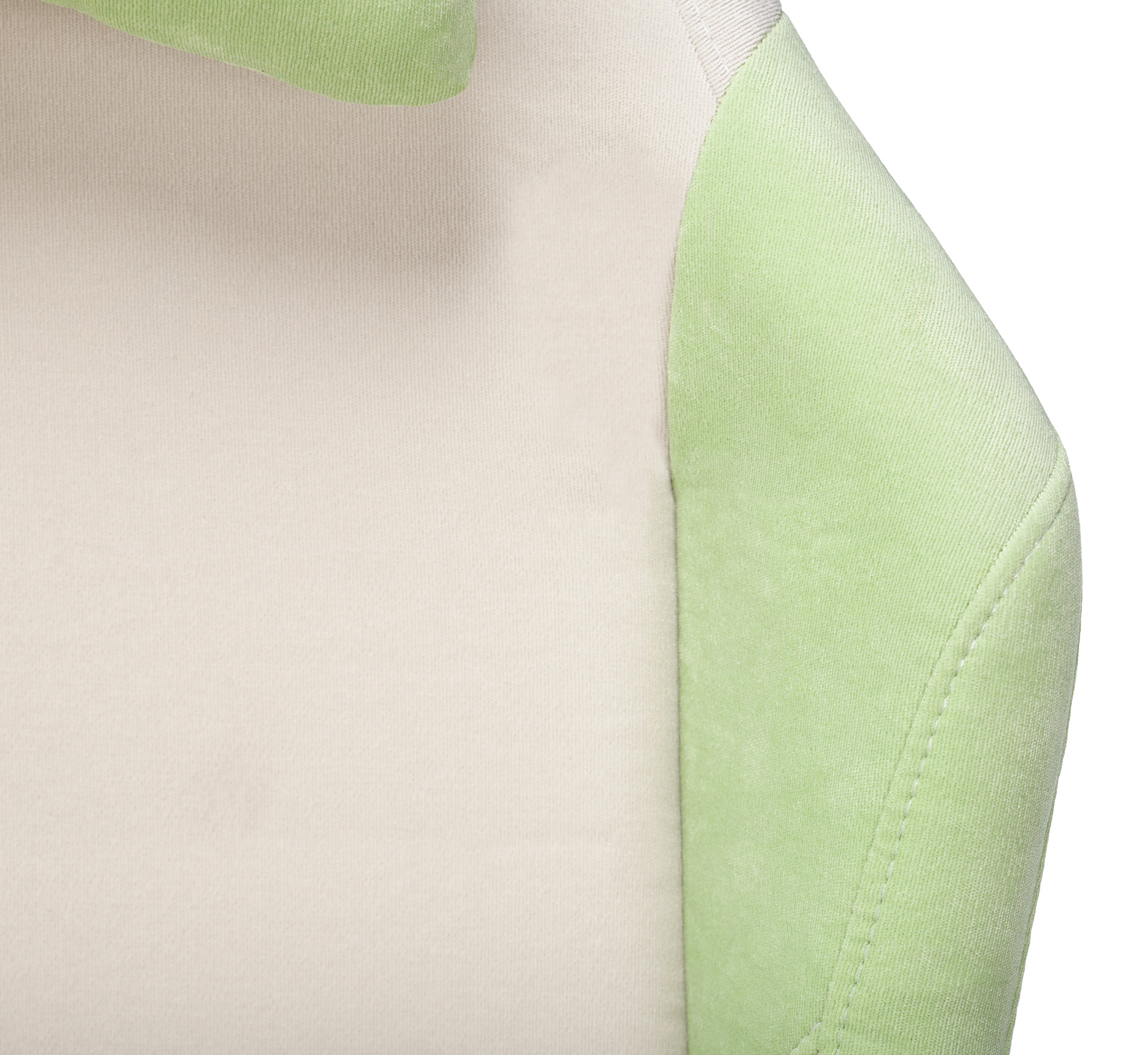 Кресло игровое Zombie EPIC PRO Fabric белый/зеленый с подголов. крестовина пластик пластик белый