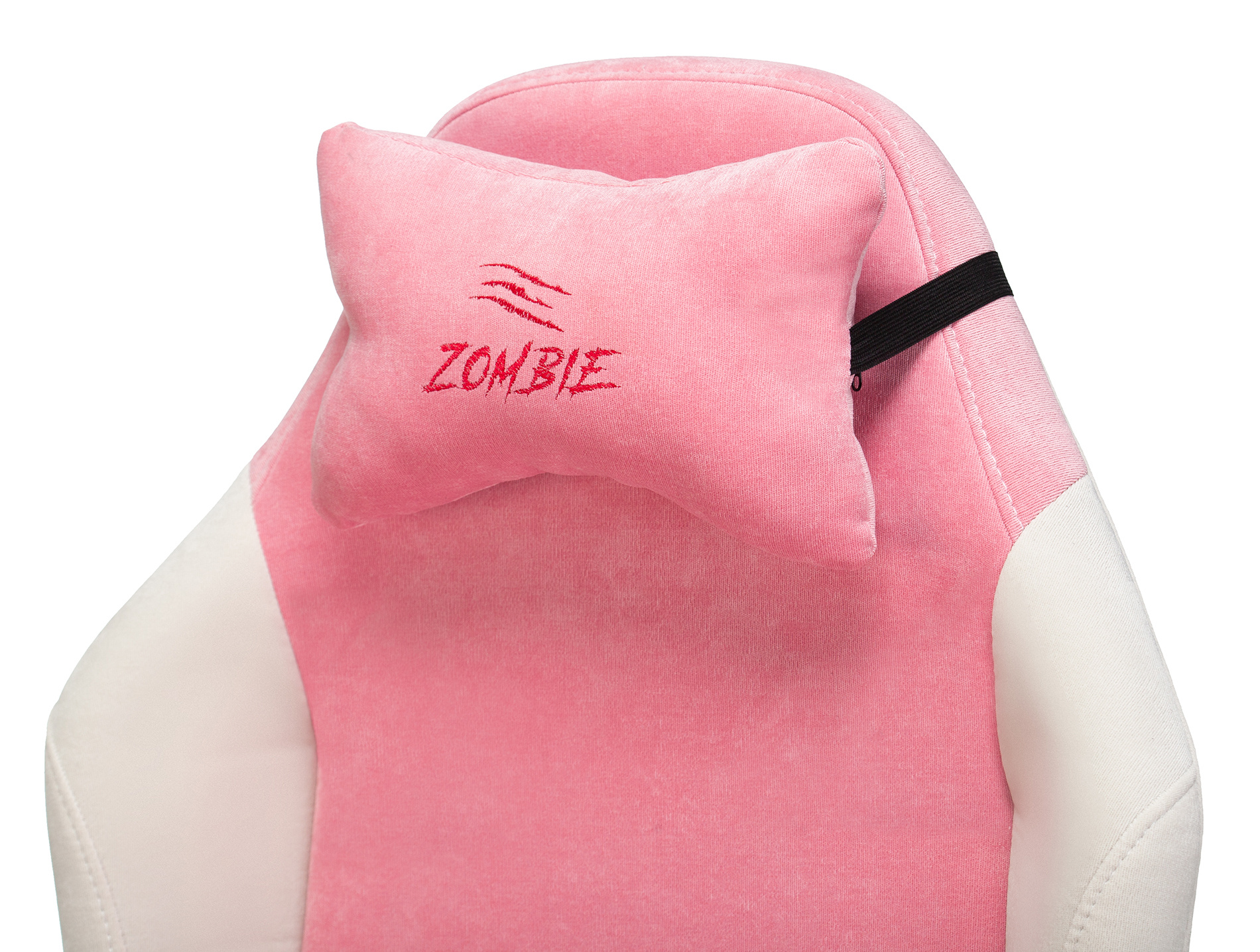 Кресло игровое Zombie EPIC PRO Fabric белый/розовый с подголов. крестовина пластик пластик белый