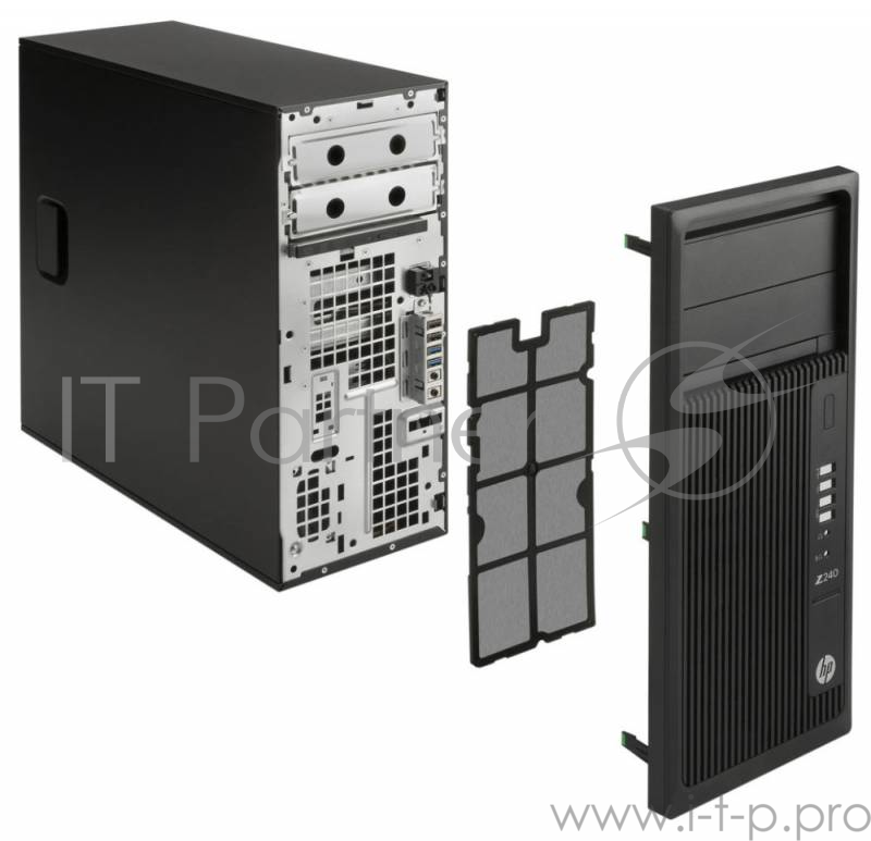 Компьютер HP Z240 TW, Core i7-7700К, 16GB(2x8GB)DDR4-2400 nECC, 256GB SATA SSD, Slim DVD-Writer, Intel HD Graphics 630, mouse, keyboard, CardReader, Win10Pro 64