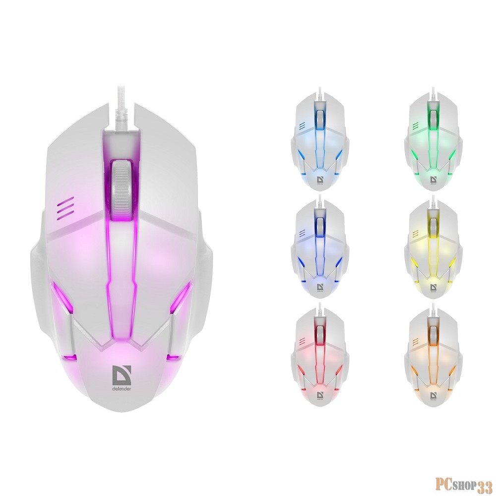 Мышка USB OPTICAL DEFENDER HOST MB-982 WHITE 52983