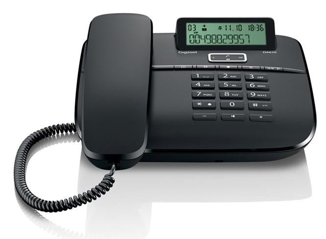 Телефон проводной Gigaset DA610 черный