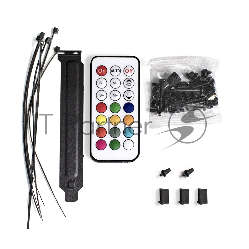 Корпус Miditower ExeGate EX289024RUS i3 MAX (eATX, без БП, 2*USB+1*USB3.0, HD аудио, черный, 4 вент. 12см с RGB подсветкой, контроллер + ПДУ, ARGB MB кабель, пылевые фильтры, передняя и боковая панели - закаленное стекло)