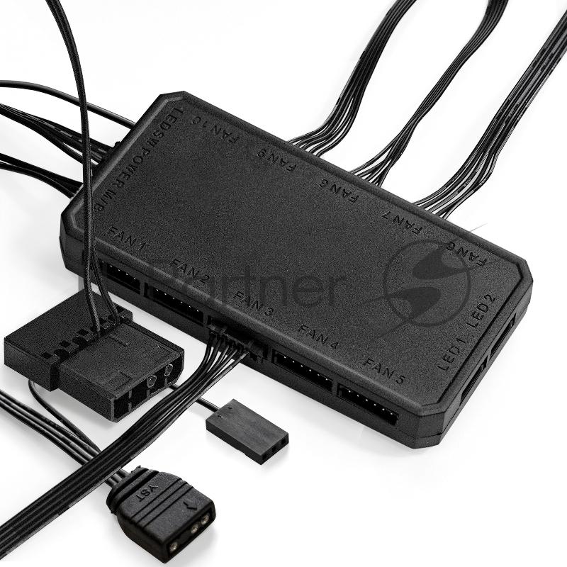 Корпус Miditower ExeGate EX289024RUS i3 MAX (eATX, без БП, 2*USB+1*USB3.0, HD аудио, черный, 4 вент. 12см с RGB подсветкой, контроллер + ПДУ, ARGB MB кабель, пылевые фильтры, передняя и боковая панели - закаленное стекло)