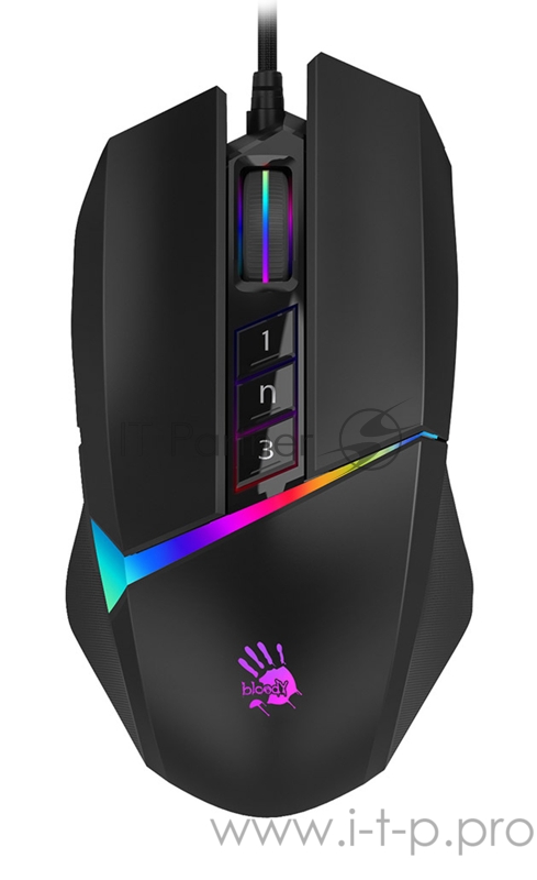 Мышь A4 Bloody W60 Max черный оптическая (10000dpi) USB (10but)