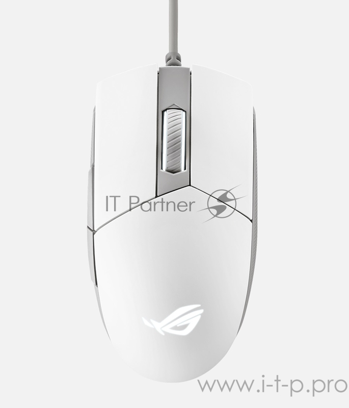 Игровая мышь ASUS ROG Strix Impact II ML белая (8 кнопок, 6200 dpi, Omron, Black, USB, RGB подсветка, 90MP02C0-BMUA00)