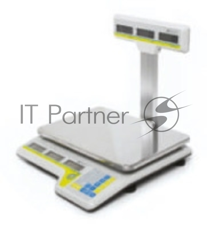 Весы торговые Штрих-М Слим Т300 LCD серый металик (129090)