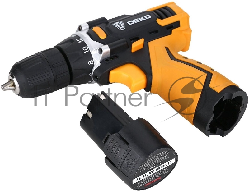 Дрель-шуруповерт Deko DKCD12FU-Li-Ion аккум. патрон:быстрозажимной (кейс в комплекте)