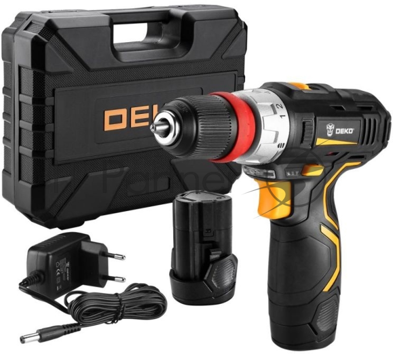 Дрель-шуруповерт Deko GCD12DU3 Li-Ion аккум. патрон:быстрозажимной (кейс в комплекте)
