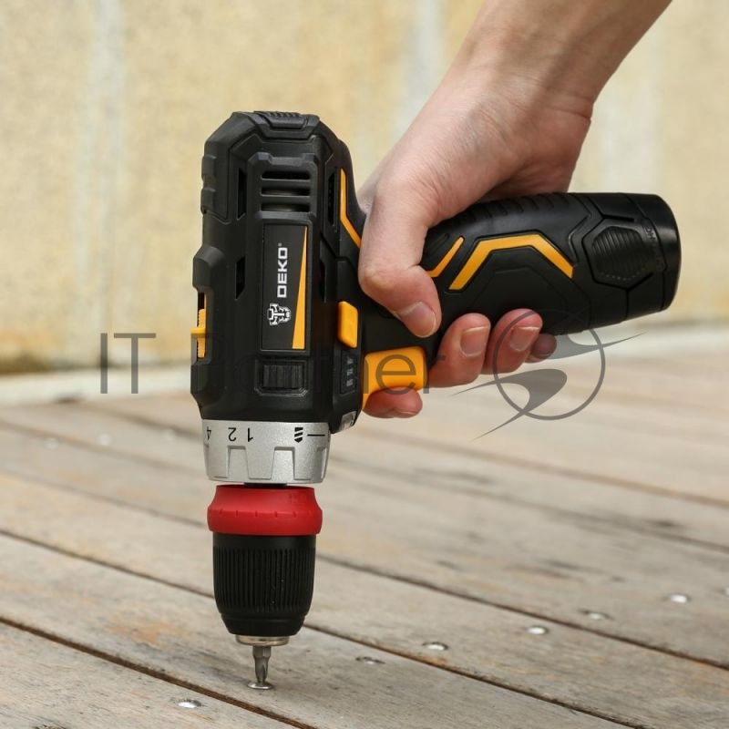 Дрель-шуруповерт Deko GCD12DU3 Li-Ion аккум. патрон:быстрозажимной (кейс в комплекте)