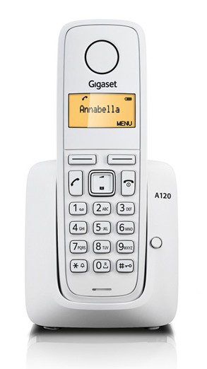 Р/Телефон Dect Gigaset A120 белый АОН