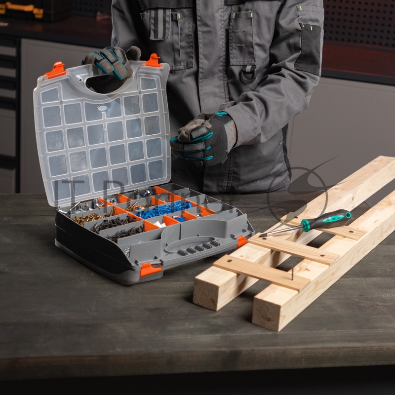 Органайзер STELS двухсторонний 325x280x85мм, пластик// 90709