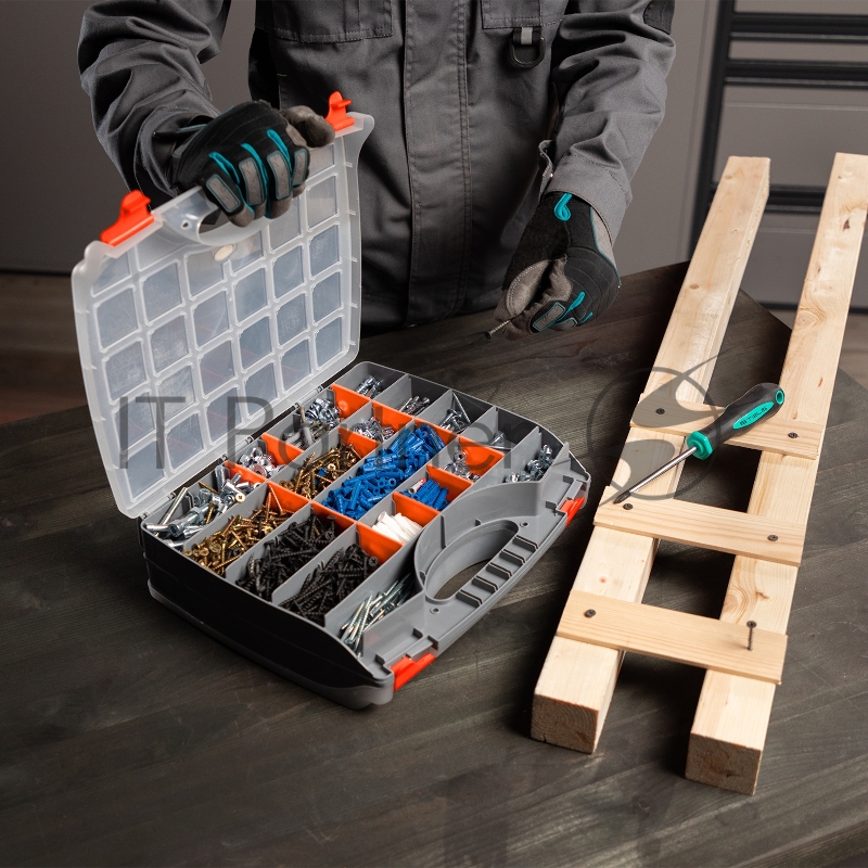 Органайзер STELS двухсторонний 325x280x85мм, пластик// 90709