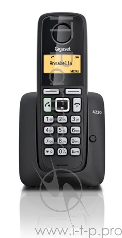 Р/Телефон Dect Gigaset A220 черный АОН