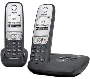 Р/Телефон Dect Gigaset A415A Duo черный (труб. в компл.:2шт) автооветчик АОН
