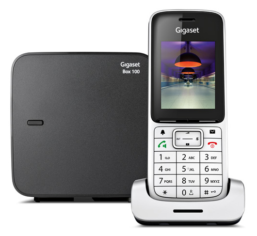Р/Телефон Dect Gigaset Gigaset SL450 SYS серебристый/черный АОН