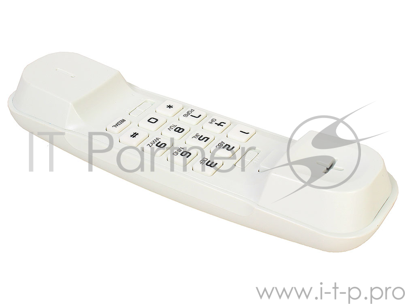 Телефон ALCATEL T06 White Flash, Recall, Wall mt.