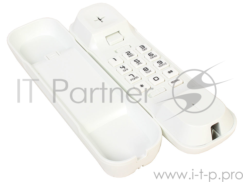 Телефон ALCATEL T06 White Flash, Recall, Wall mt.