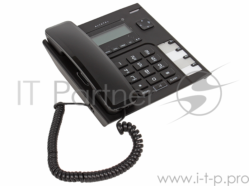 Телефон ALCATEL T56 Black АОН, Display, Flash, Recall, Wall mt.