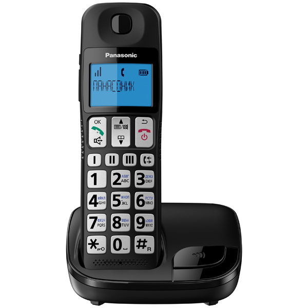 Телефон DECT Panasonic KX-TGE110RUB АОН, Caller ID 20, Эко-режим, Память 50, Black-List