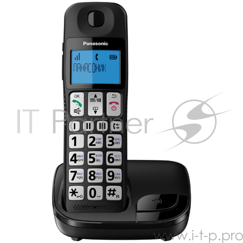 Телефон DECT Panasonic KX-TGE110RUB АОН, Caller ID 20, Эко-режим, Память 50, Black-List