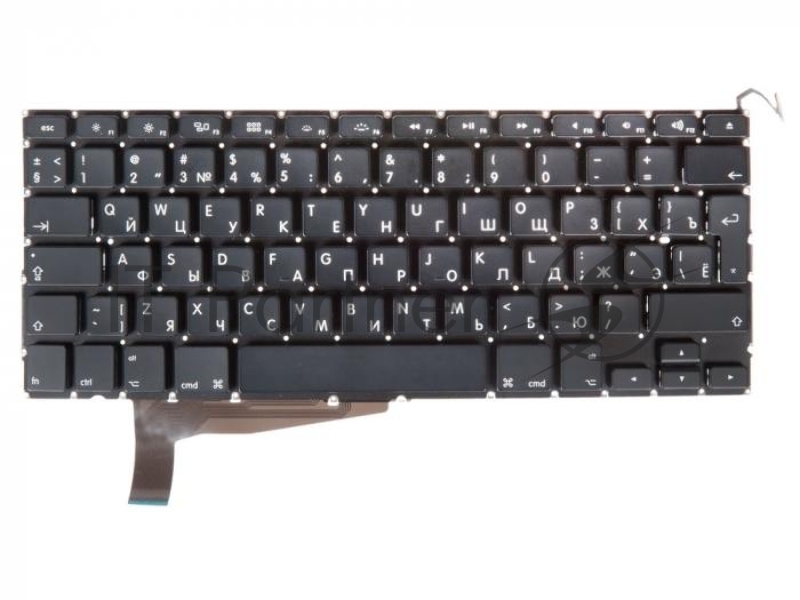 Клавиатура для Apple для MacBook Pro 15 A1286, для Late 2008-Early 2009, Г-образный Enter RUS