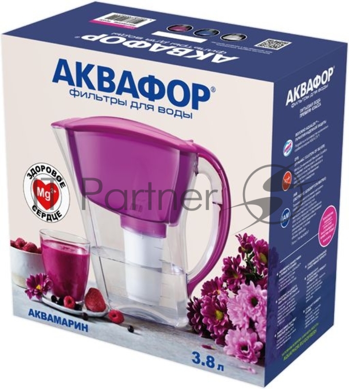 Кувшин Аквафор Аквамарин P81А5F цикламен 3.8л.