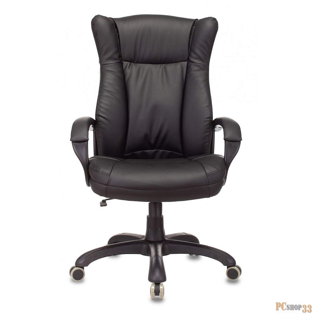 Кресло руководителя Бюрократ CH-879N черный Leather Venge Black искусственная кожа крестовина пластик