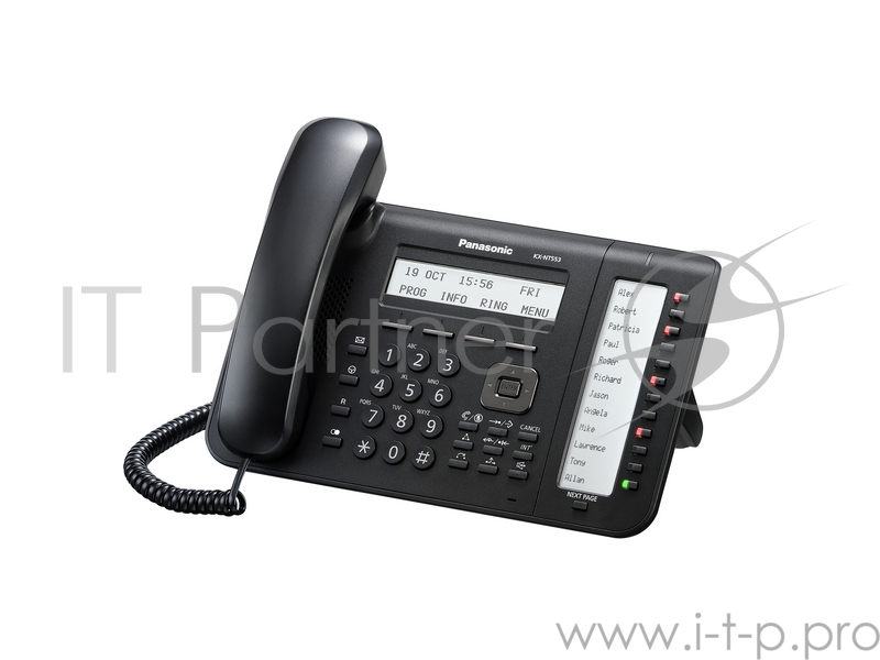 Телефон IP Panasonic KX-NT553RU-B черный