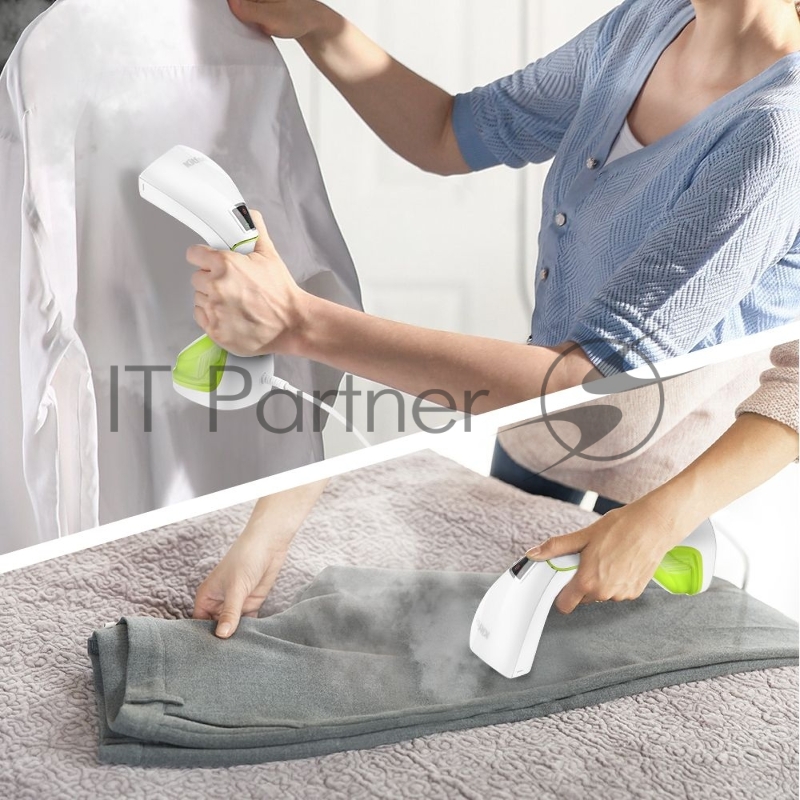 Отпариватель ручной Kitfort КТ-999-2 салатовый/белый