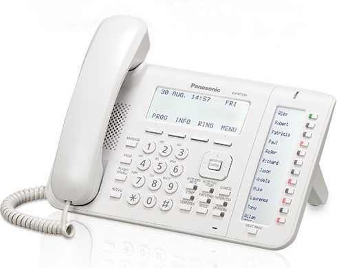 Телефон IP Panasonic KX-NT556RU белый