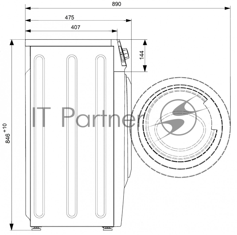 Стиральная машина Атлант СМА-50 У 105-00 класс: A+ загр.фронтальная макс.:5кг белый