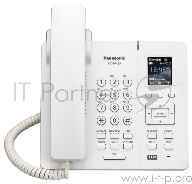 Телефон IP Panasonic KX-TPA65RU белый