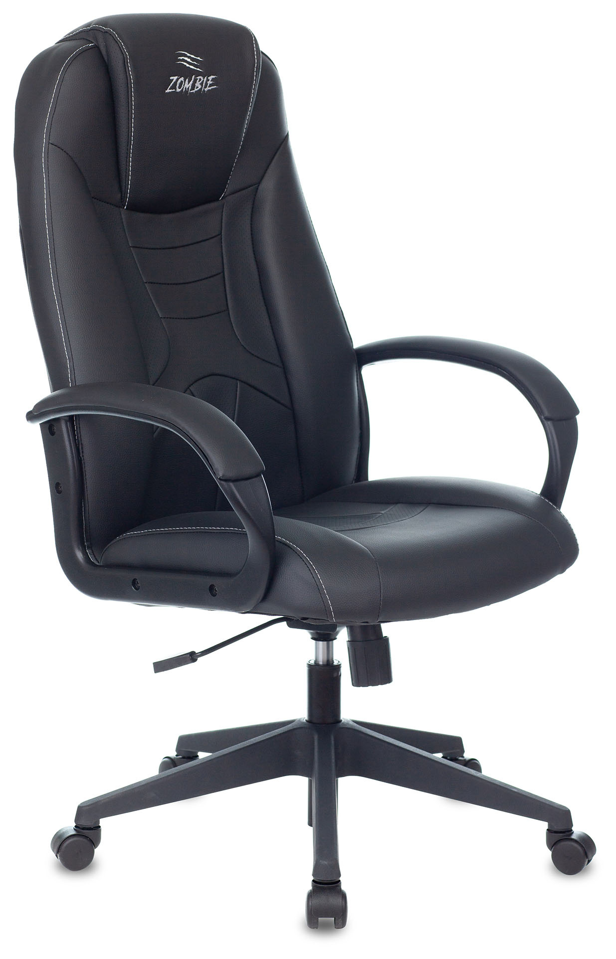 Кресло игровое Zombie 8 черный искусственная кожа крестовина пластик