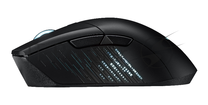 Игровая беспроводная мышь ASUS ROG Gladius III WL (RGB LED, 6 кнопок, 19000 dpi, black, USB, 90MP0200-BMUA00)