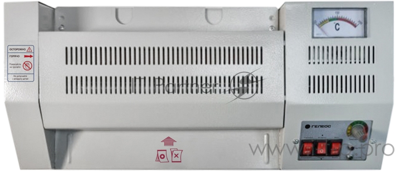 Ламинатор ГЕЛЕОС ЛМ A4 Про, А4, 2х250 (пленка 60-250мкм), 620 мм/мин, 4 вала, реверс, металл. корпус, мах толщина 2мм