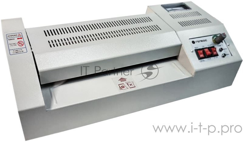 Ламинатор ГЕЛЕОС ЛМ A4 Про, А4, 2х250 (пленка 60-250мкм), 620 мм/мин, 4 вала, реверс, металл. корпус, мах толщина 2мм