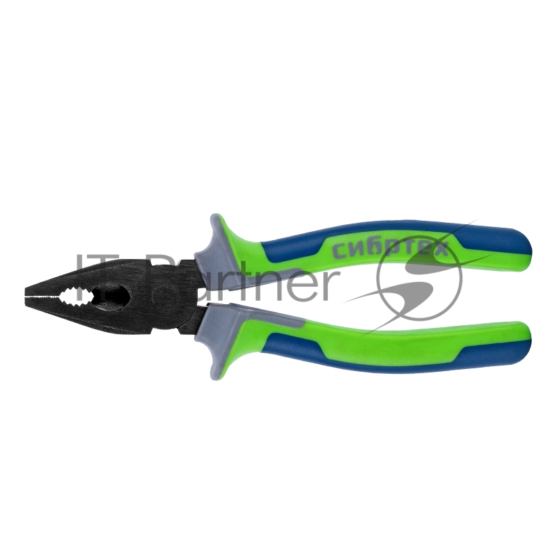 СИБРТЕХ Плоскогубцы комбинированные, 200 мм, фосфатирование, трехкомпонентные рукоятки 17055