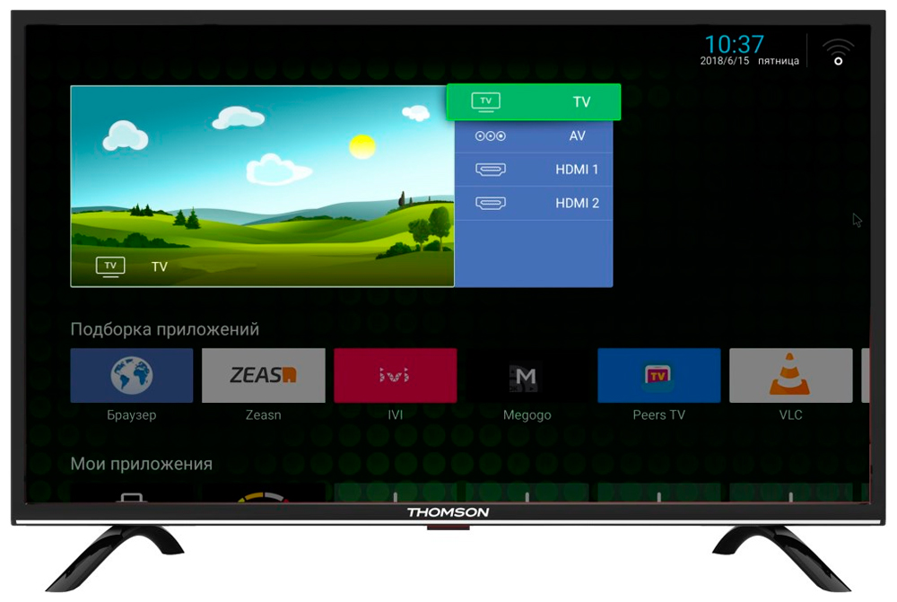 Телевизор LED 55 Thomson T55FSL5130 черный