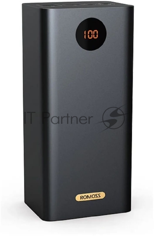 Мобильный аккумулятор Romoss PEA60 Li-Pol 60000mAh 3A+2A+1.5A+2.1A черный 3xUSB материал пластик