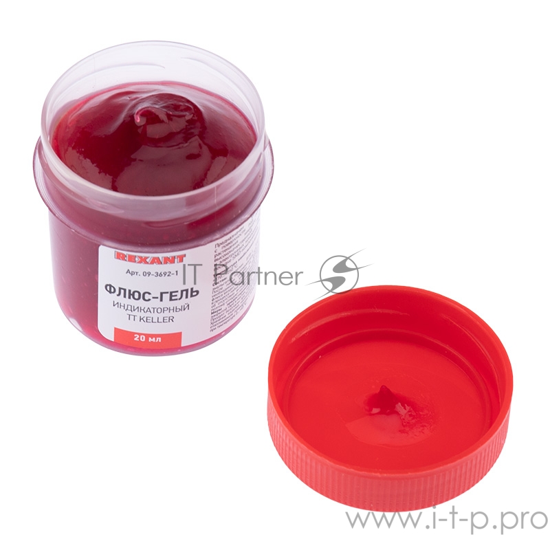 Флюс-гель для пайки REXANT, TT KELLER индикаторный, 20 мл, банка, блистер
