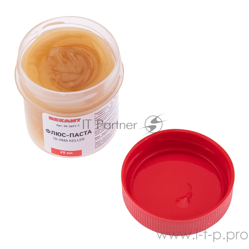 Флюс для пайки REXANT, паста TR-RMA KELLER, 20 мл, банка, блистер